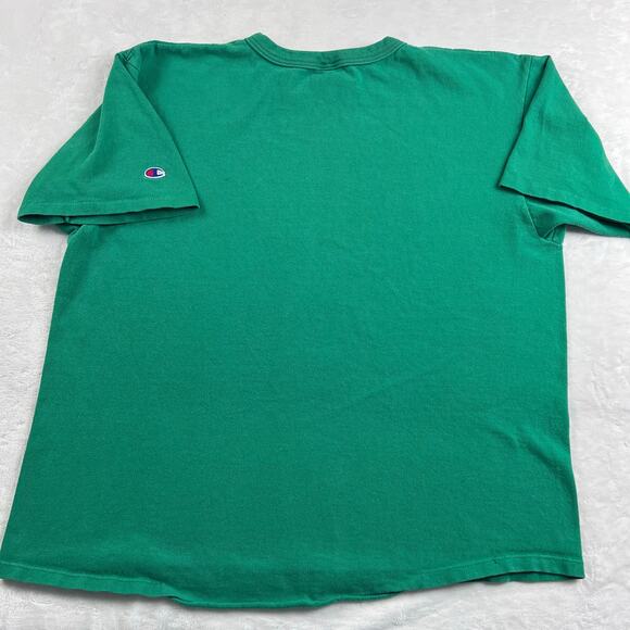Champion Vintage Single Stitch Green T-Shirt Size XL USA Made Essential - Picture 2 of 9